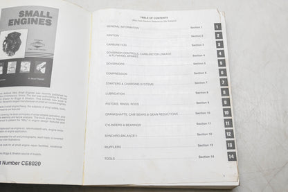 OEM Briggs & Stratton 272147-3/99, 024847796889 Single Cylinder OHV Engine Repair Manual