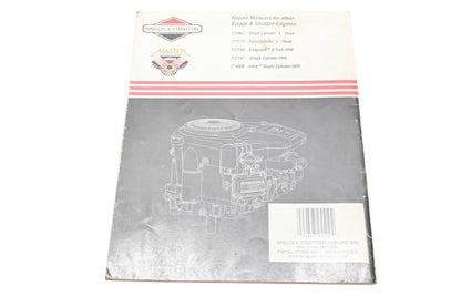 OEM Briggs & Stratton 273521-5/99, 024847255102 Intek V Twin Cylinder OHV Repair Manual