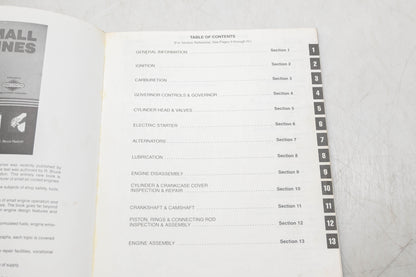 OEM Briggs & Stratton 273521-5/99, 024847255102 Intek V Twin Cylinder OHV Repair Manual