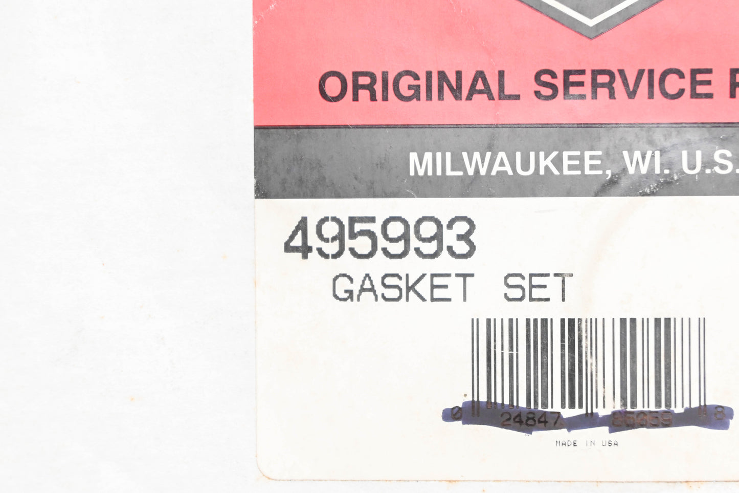 New OEM Briggs & Stratton 495993 Incomplete Engine Gasket Kit NOS