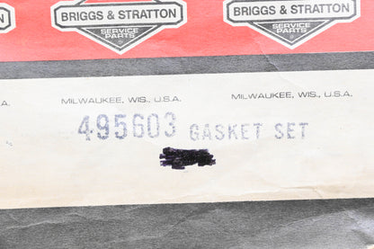 New OEM Briggs & Stratton 495603 Incomplete Engine Gasket Kit NOS