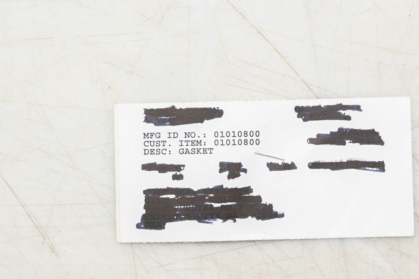 Ariens 01010800 Gasket NOS