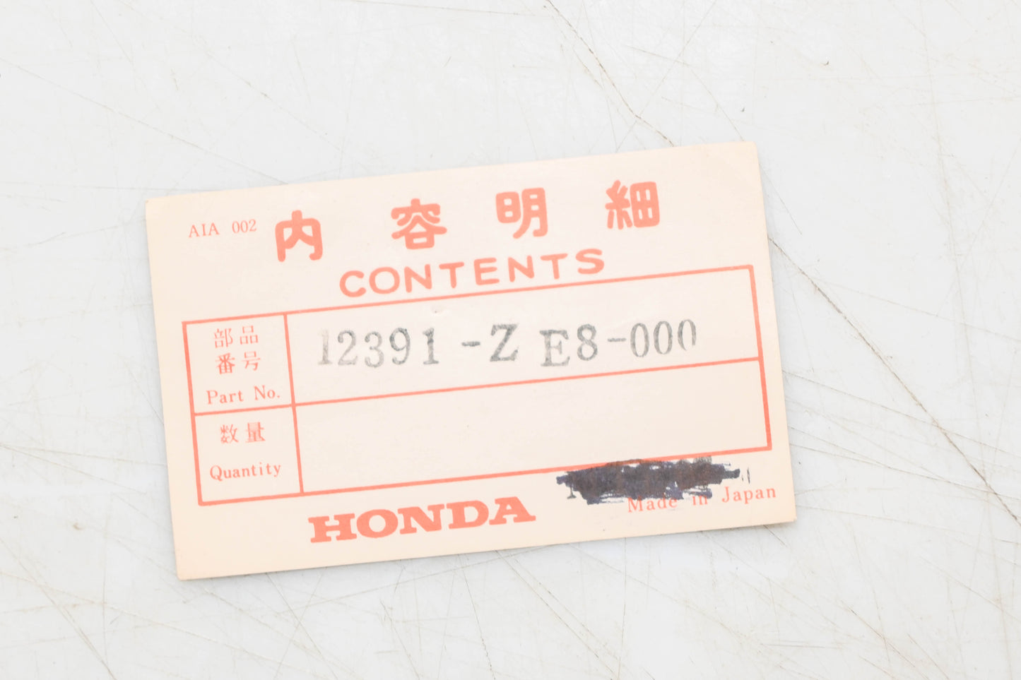 New OEM Honda 12391-ZE8-000 Head Cover Gasket NOS