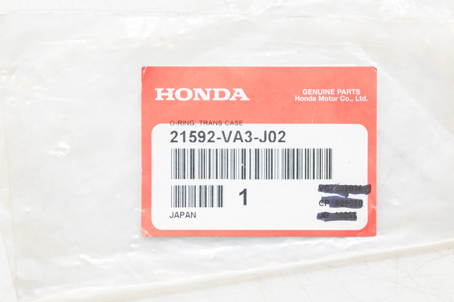 New OEM Honda 21592-VA3-J02 Trans Case O-Ring NOS