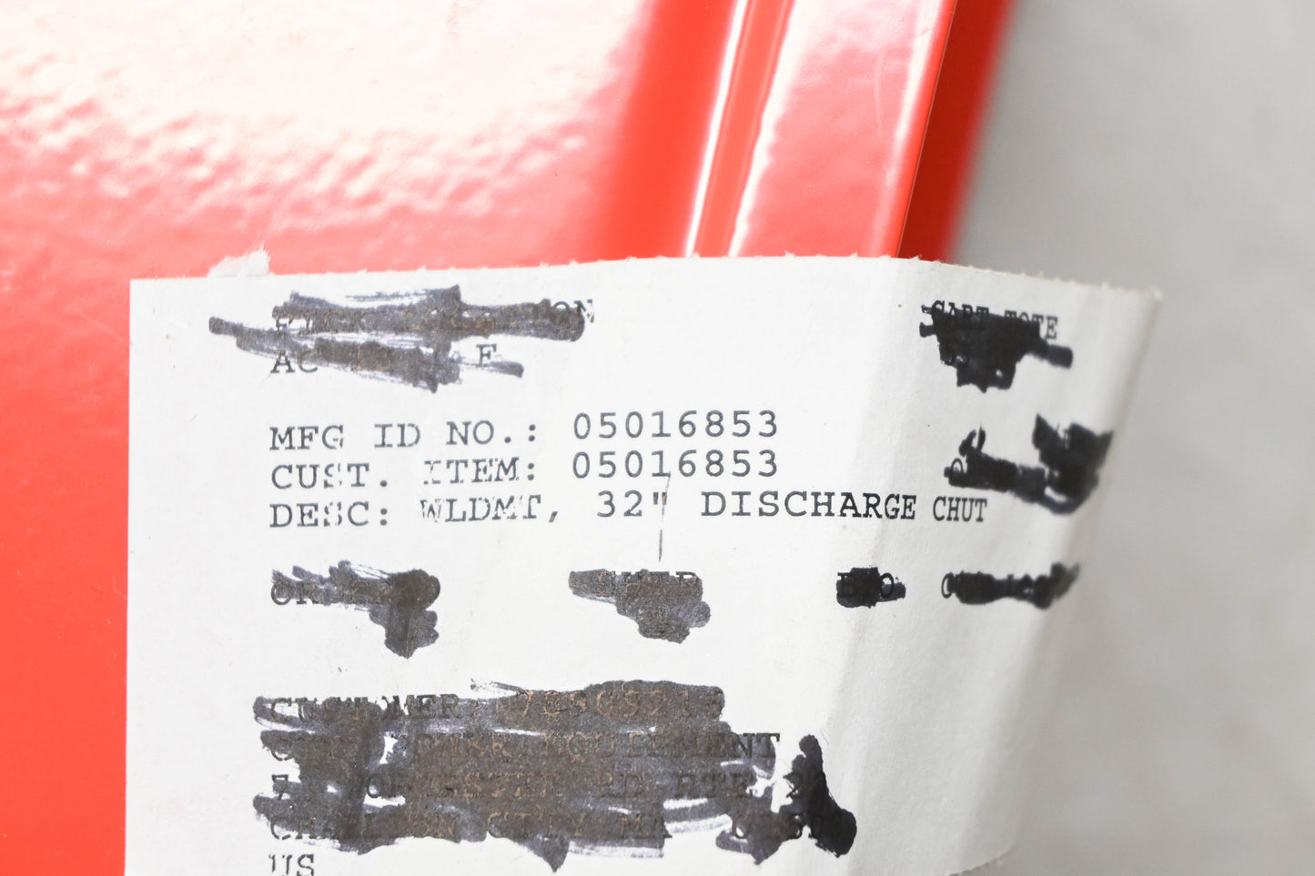 Gravely 05016853 32" Discharge Chute NOS