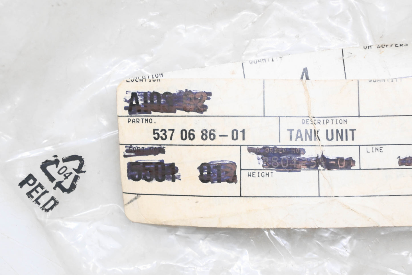 New OEM Husqvarna 537 06 86-01, 537068601 Fuel Tank Unit NOS