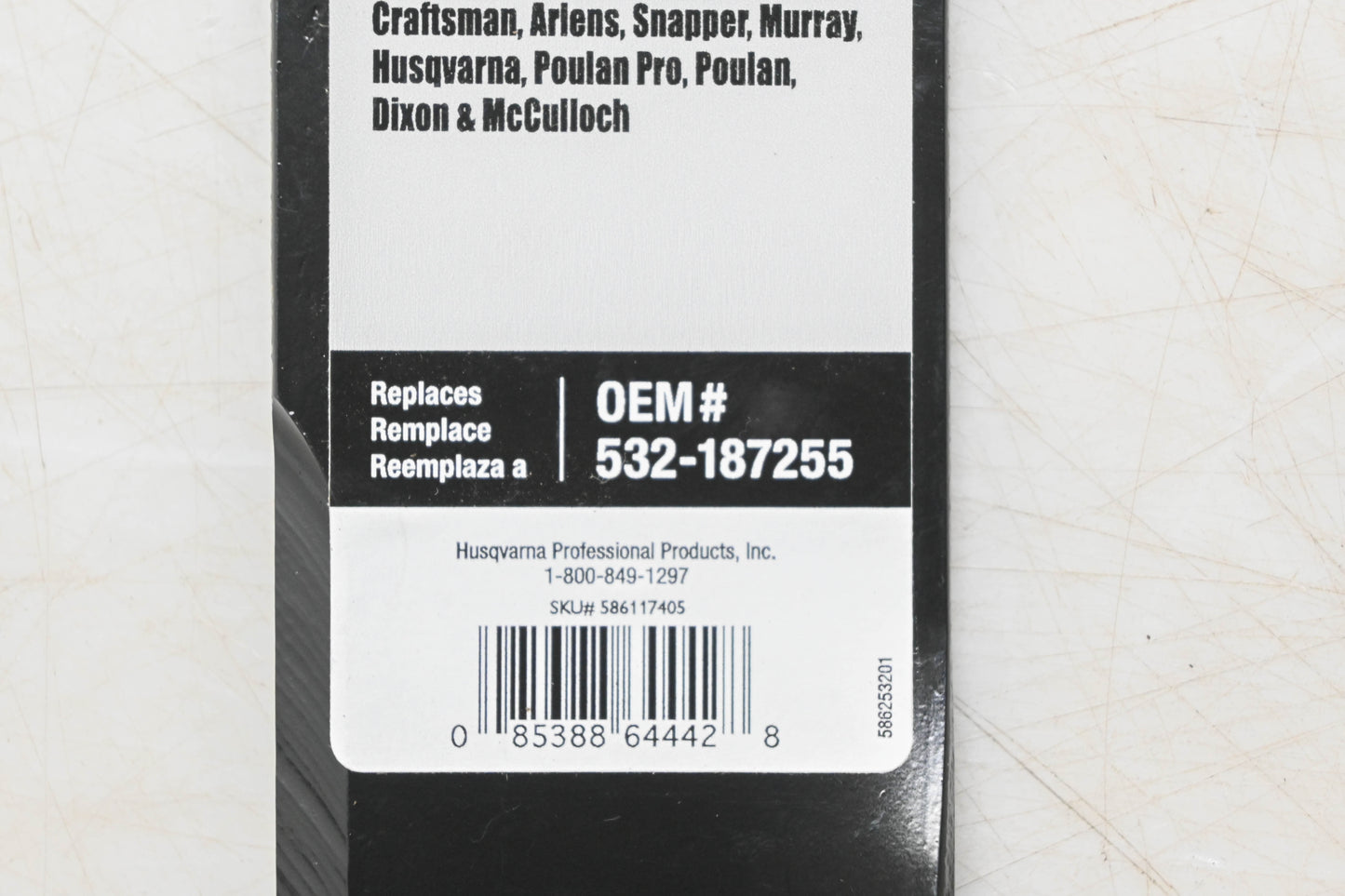 New OEM Husqvarna 532 18 72-55, 532187255, 085388644428 54" Lawn Mower Mulching Blade NOS