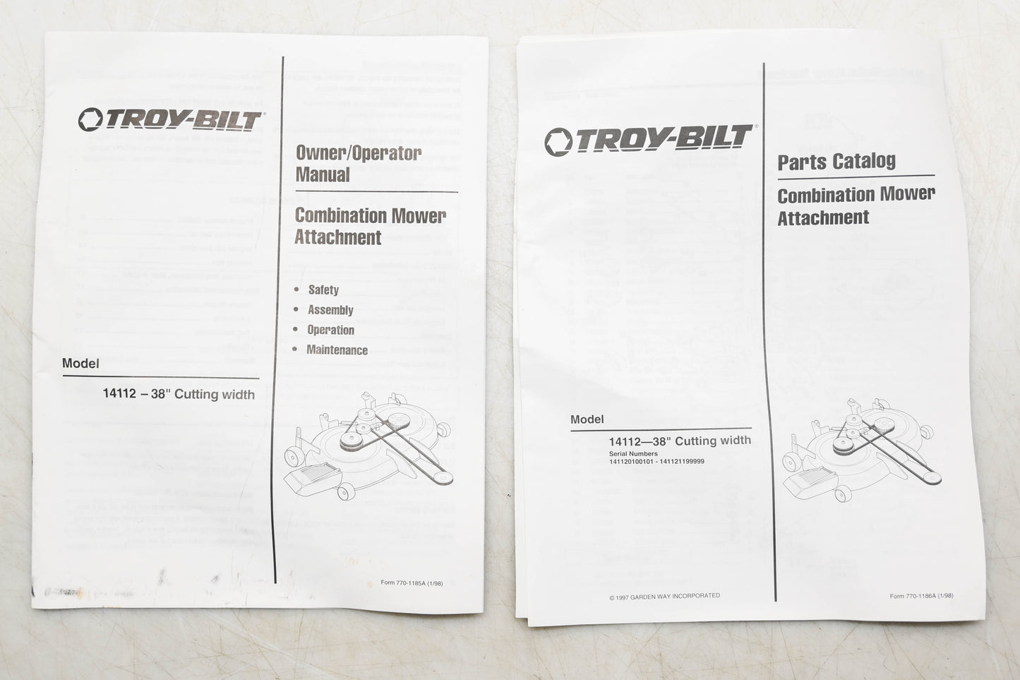 Troy Bilt 14112-12 38" Replacement Riding Lawn Mower Deck Kit NOS