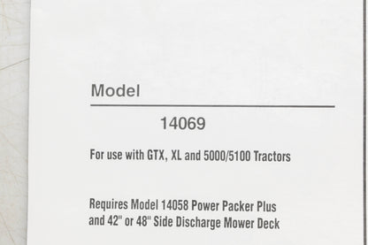 Troy Bilt 14069 Two Bag Grass Collector NOS