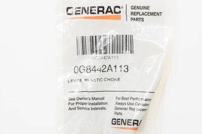 Generac 0G8442A113 Choke Lever NOS