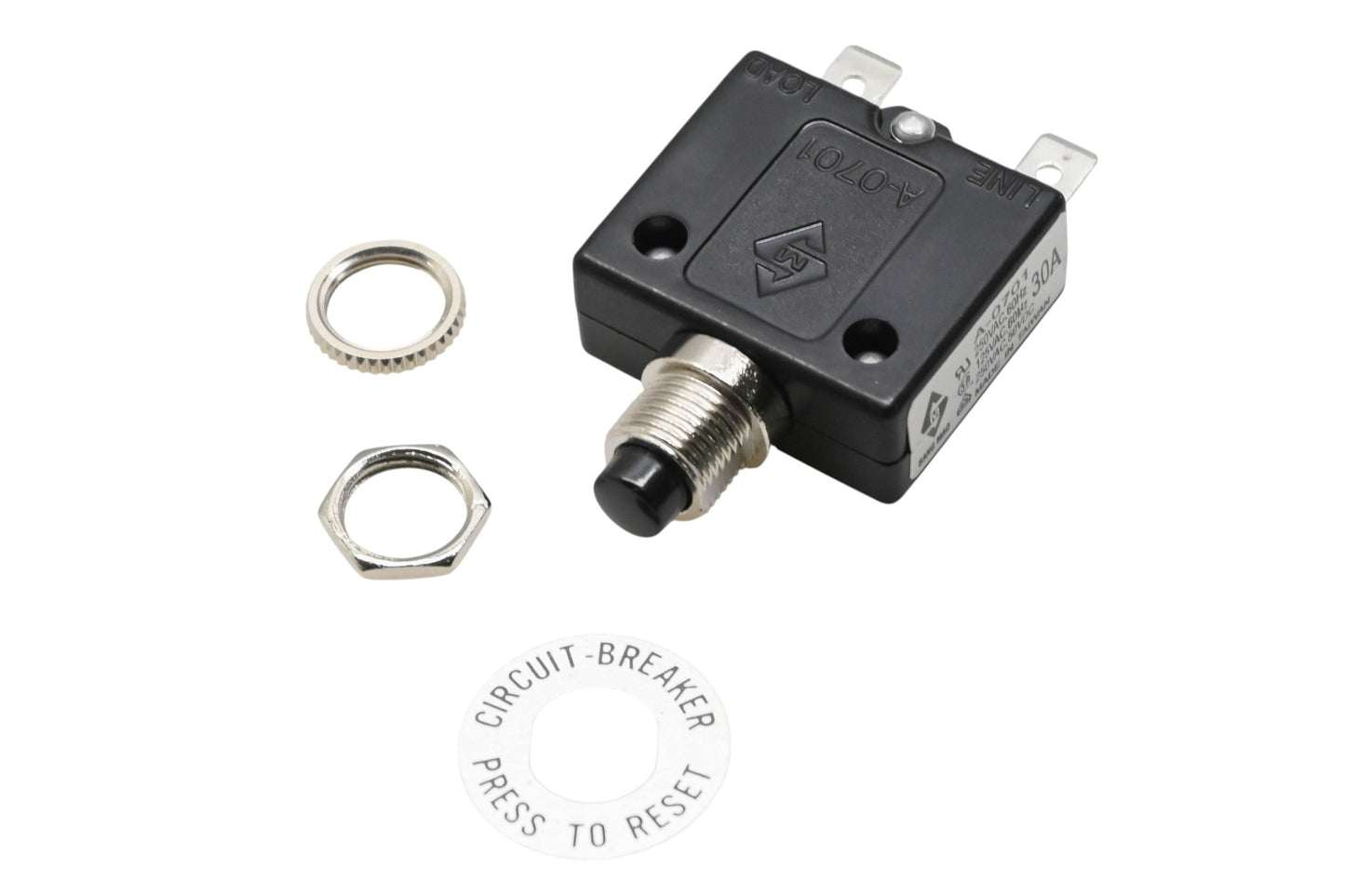 New OEM Briggs & Stratton 75207AGS 30A Single Pole Circuit Breaker NOS