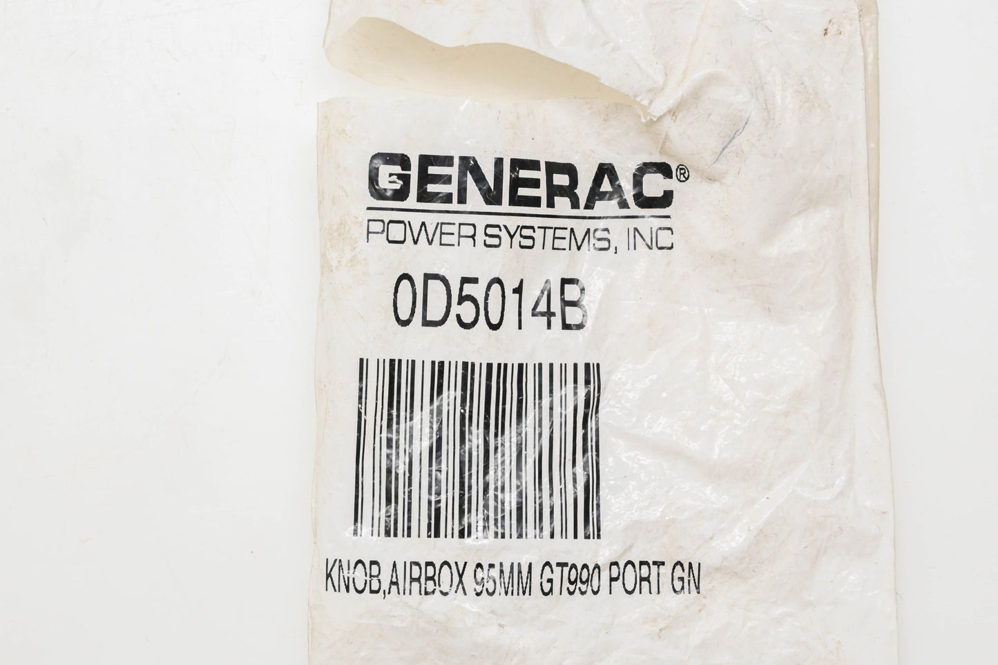 Generac 0D5014B Airbox Knob NOS