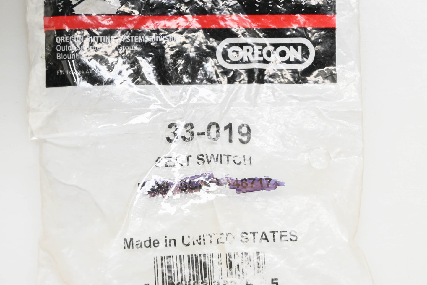 Oregon 33-019 Interlock Switch NOS