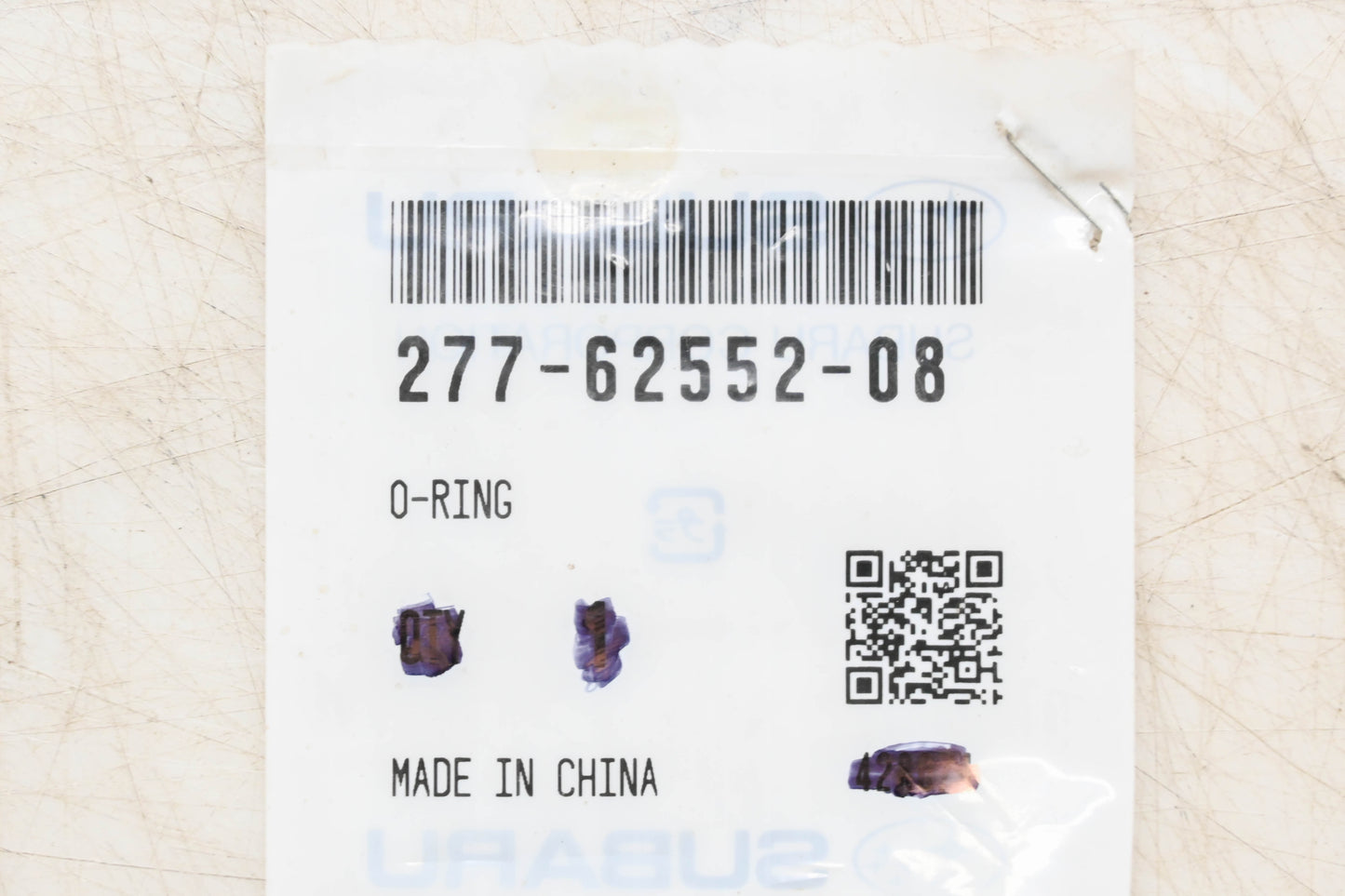 Subaru 277-62552-08 O-Ring NOS