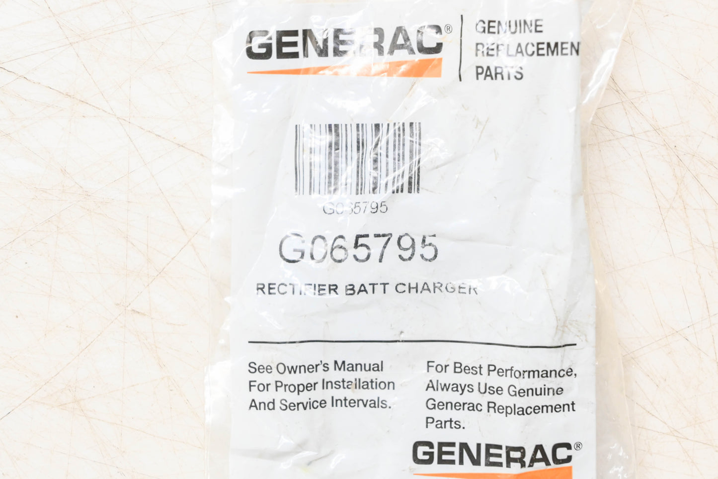 Generac G065795 Battery Charge Rectifier NOS