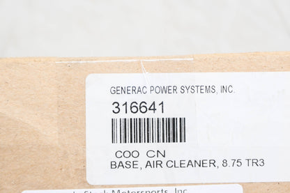 Generac 316641 Air Filter Base NOS
