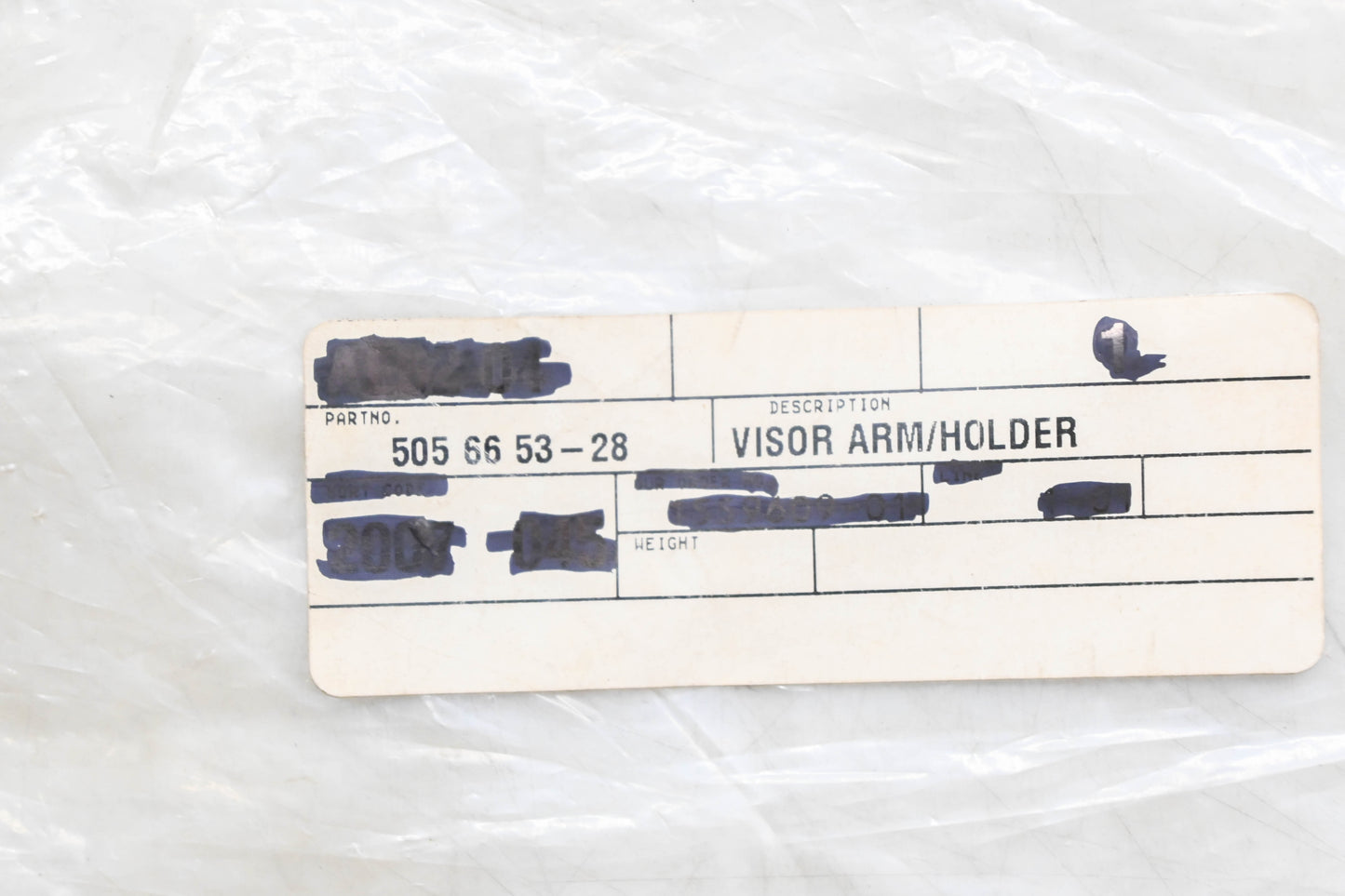 New OEM Husqvarna 505 66 53-28, 505665328 Visor Arm & Holder NOS
