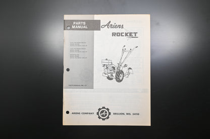 Ariens PM-1-77 Rocket Tiller Parts Manual