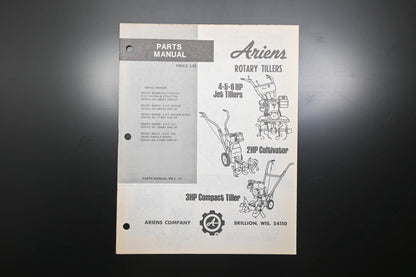 Ariens PM-2-77 Rotary Tiller Parts Manual