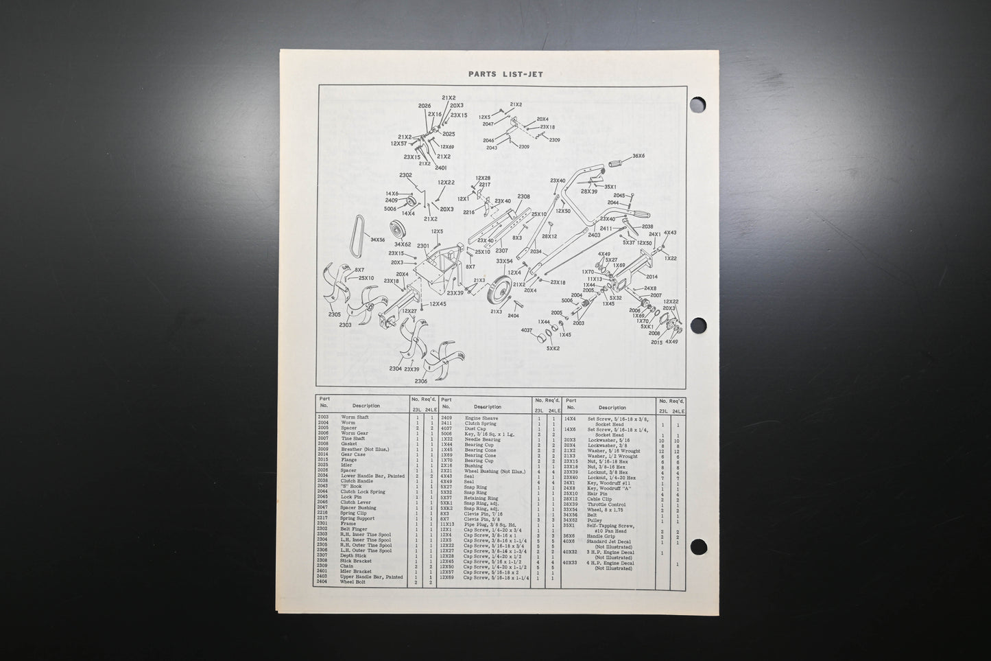 Ariens PM-3 R Jet Rotary Tiller Parts Manual