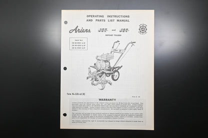 Ariens SJDJ-63 Jet Rotary Tiller Parts Manual