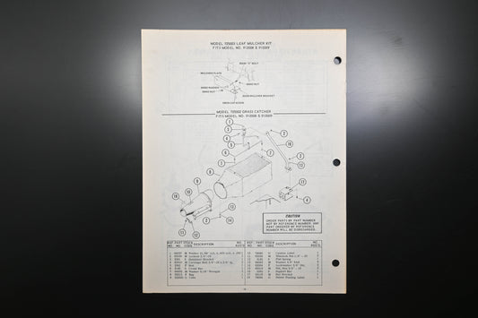 Ariens PM-12-77 Fairway Lawn Mower Parts Manual