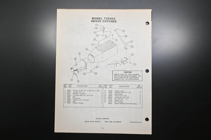 Ariens PM-15-72R1 Fairway Lawn Mower Parts Manual