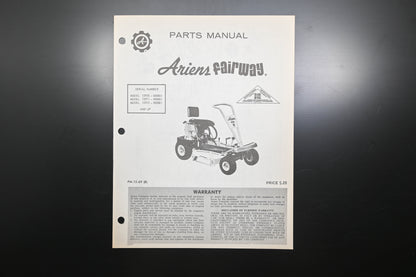 Ariens PM-15-69 R Fairway Lawn Mower Parts Manual