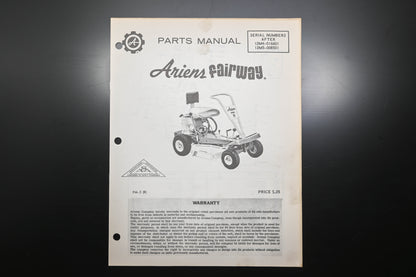 Ariens PM-5 R Fairway Lawn Mower Parts Manual