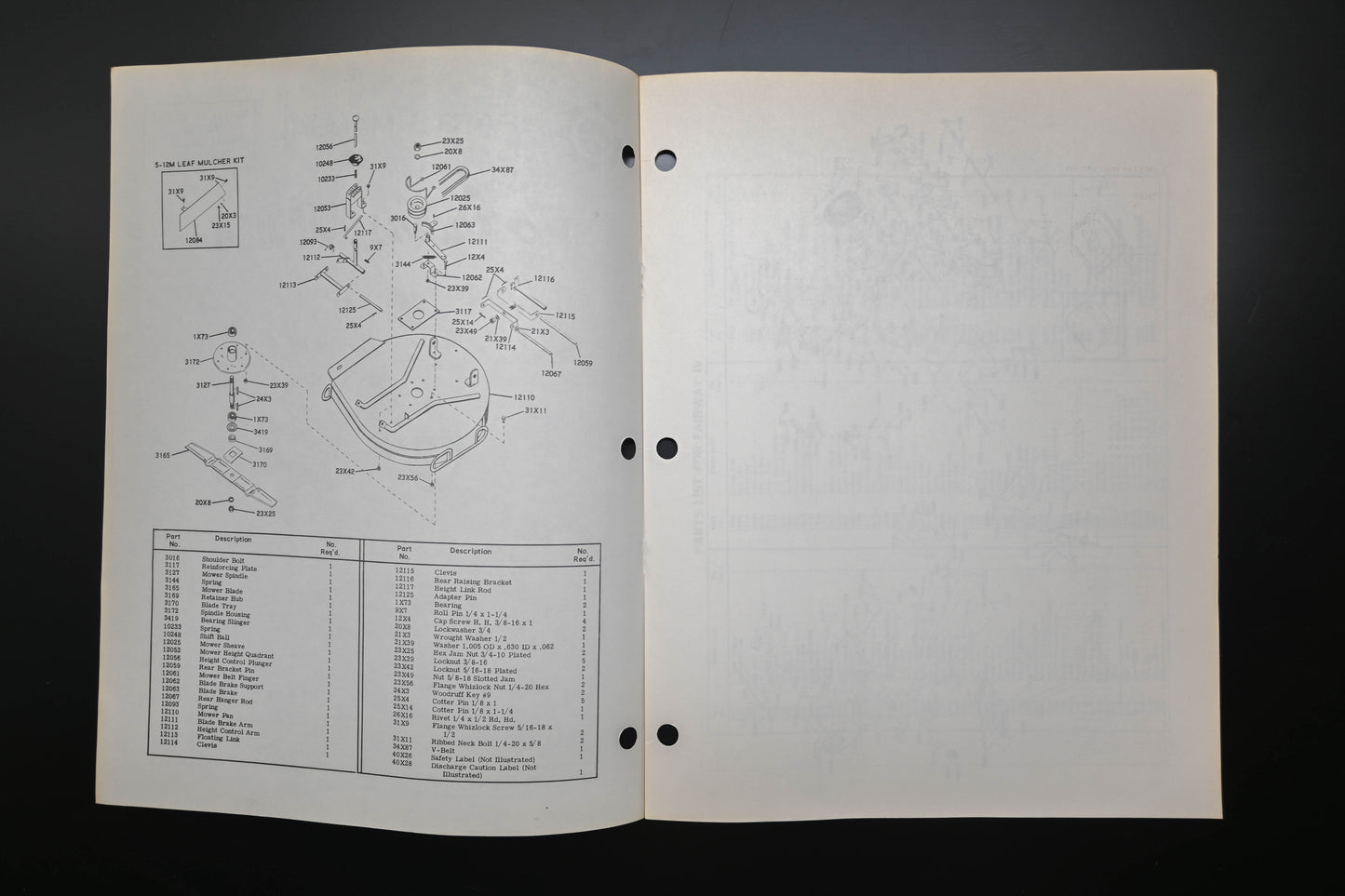 Ariens PM-5 R Fairway Lawn Mower Parts Manual