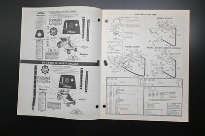 Ariens PM-25-78 25000 Series 8 & 10 HP Riding Mower Parts Manual