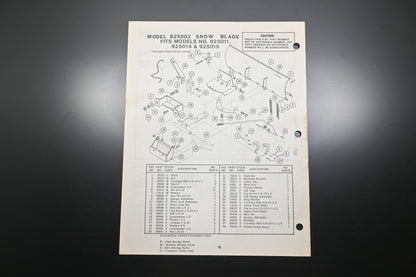 Ariens PM-25-77 Emperor Tractor & Attachments Parts Manual