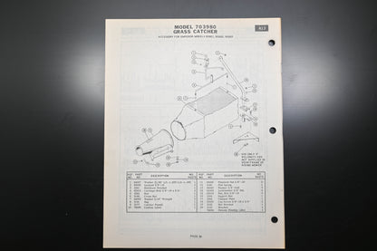 Ariens PM-3000 67-70 Emperor Tractor & Attachments Parts Manual