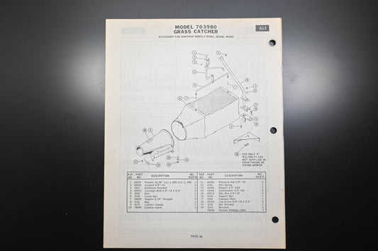 Ariens PM-3000 67-70 Emperor Tractor & Attachments Parts Manual