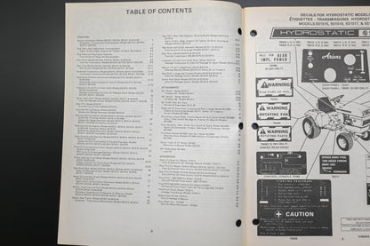 Ariens PM-31-77 31000 Series Garden Tractors Parts Manual