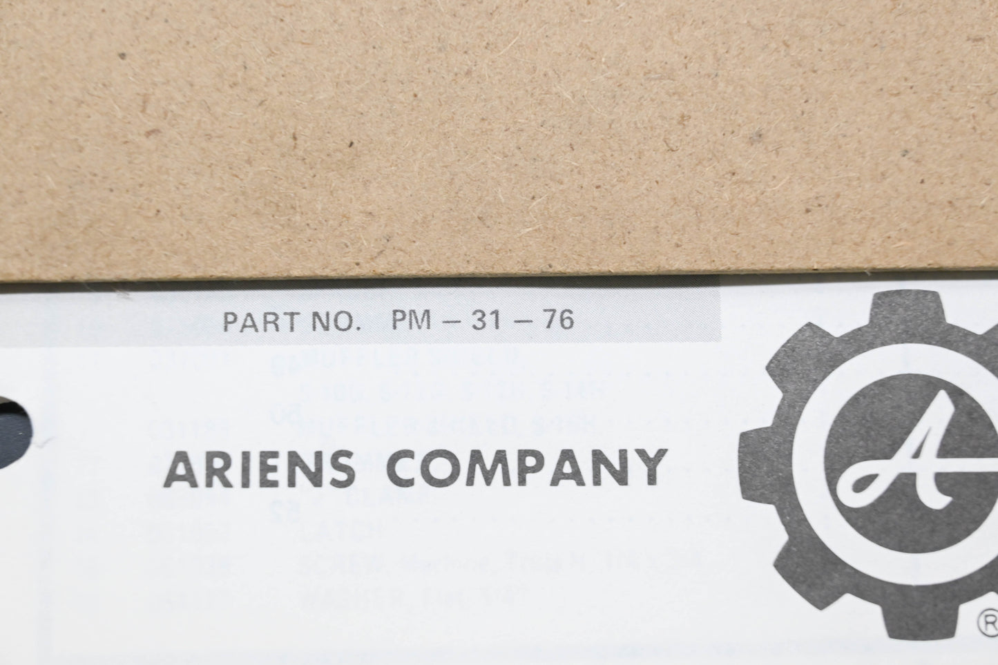 Ariens PM-31-76 10-16HP Garden Tractors Parts Manual