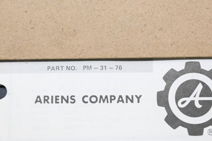 Ariens PM-31-76 10-16HP Garden Tractors Parts Manual