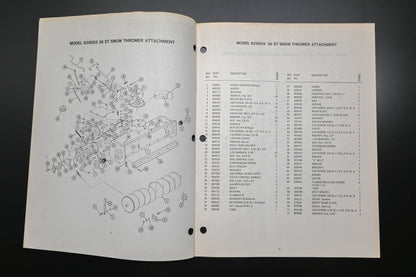Ariens PM-31S-74 829003 36ST 831003 48St Sno-Thro Parts Manual