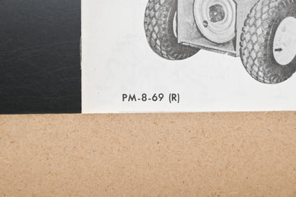 Ariens PM-8-69 (R) Tractor & Sno-Thro Attachment Parts Manual