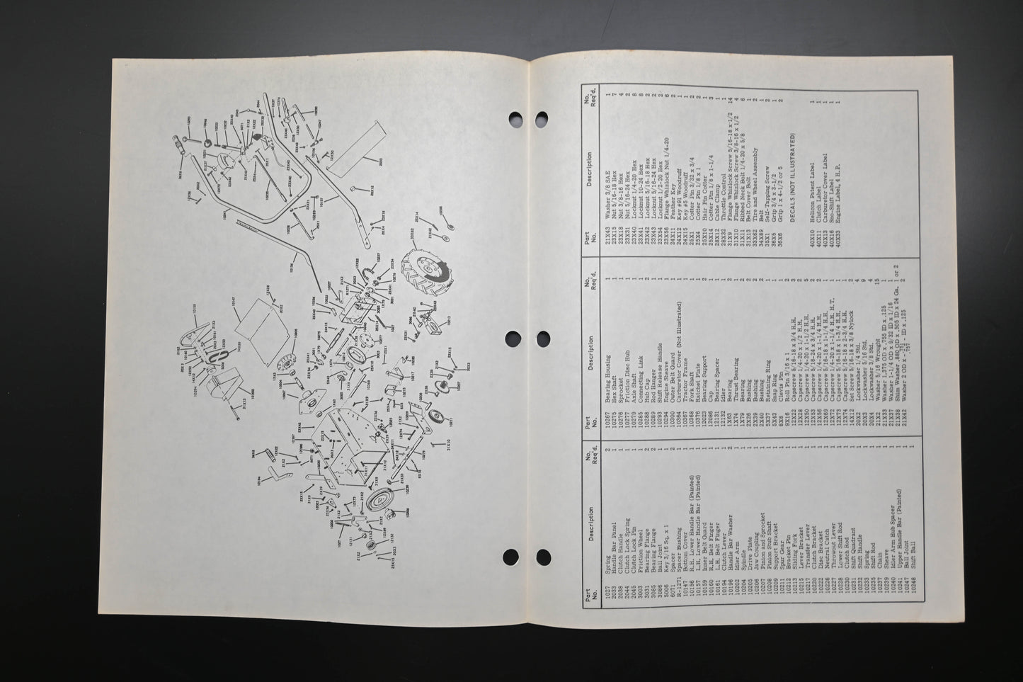 Ariens PM-1 (R) 4 HP Sno-Thro Parts Manual