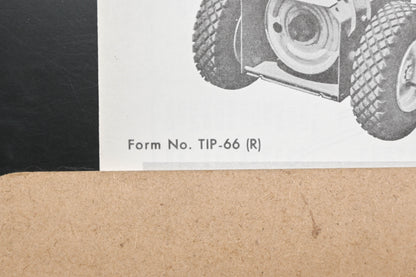 Ariens TIP-66 (R) 5 & 6 HP Tractor & Sno-Thro Attachment Parts Manual