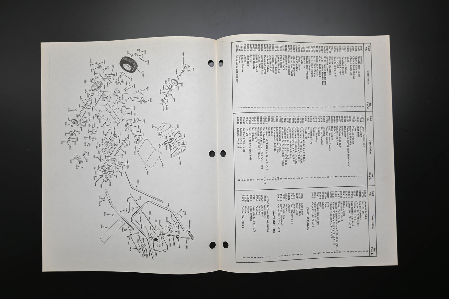 Ariens SSA-65R (R) 6 HP Tractor & Sno-Thro Attachment Parts Manual