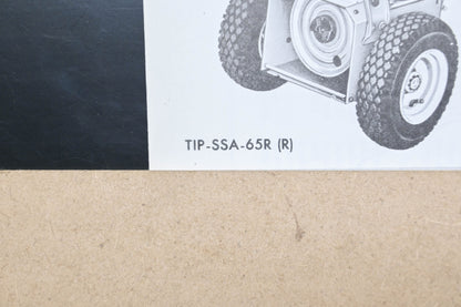 Ariens SSA-65R (R) 6 HP Tractor & Sno-Thro Attachment Parts Manual