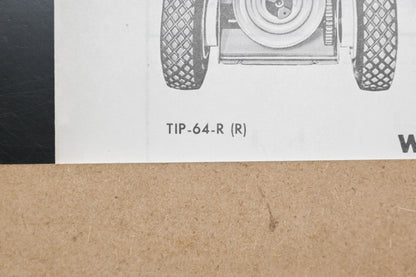 Ariens TIP-64-R (R) 6 HP Tractor & Sno-Thro Attachment Parts Manual