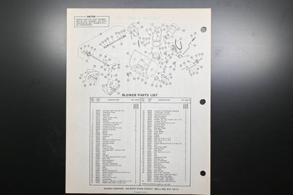 Ariens PM-22-72 4 & 5 HP Sno-Thro Parts Manual