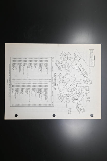 Ariens PM-22-71 (R) 4 HP Sno-Thro Parts Manual