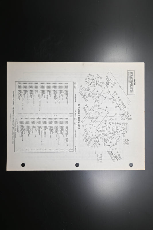 Ariens PM-22-71 (R) 4 HP Sno-Thro Parts Manual