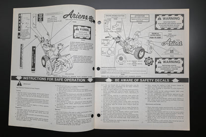 Ariens PM24-76 7 & 8 HP Deluxe Sno-Thro Parts Manual