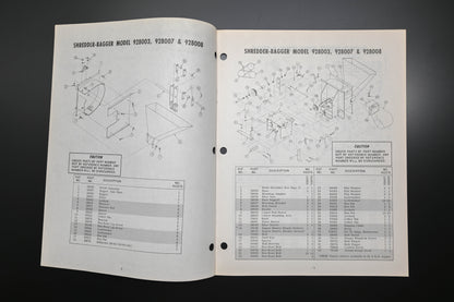 Ariens PM-28-73R1 Shredder Grinder Bagger Chipper Parts Manual