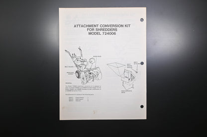 Ariens PM-14-76 Trac-Team Attachments Parts Manual